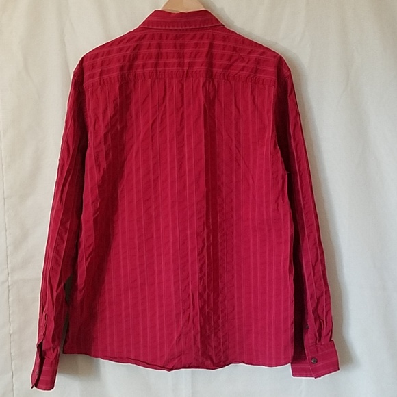 Armani Exchange A/X Red Button Down Dress Shirt XL - Picture 3 of 6